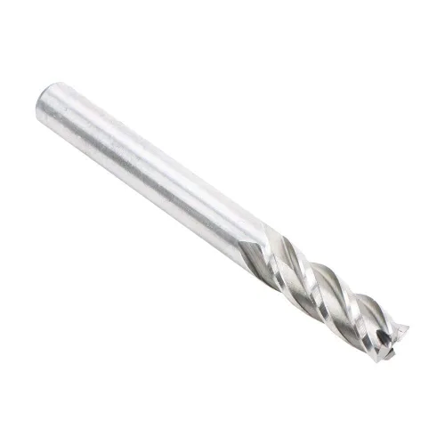 Vista 6 de Fresas de extremo HSS de 1/4 de pulgada con 4 flautas y vástago recto, paquete de 2 Straight Shank M2 Steel End Mills CNC Milling Machine Router