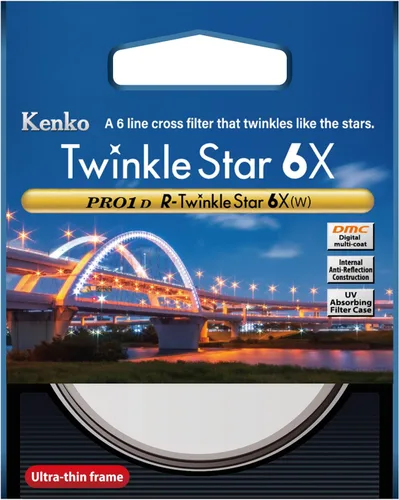 Vista 3 de Kenko Filtro de efecto cruzado PRO1D R-Twinkle Star 6X Ø49mm, 6 líneas, perfil bajo