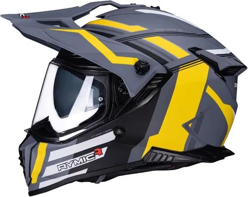 Vista 7 de X60 - Casco deportivo doble, casco de motocicleta de aventura con visera solar integrada, cascos para motos de nieve todoterreno para adultos