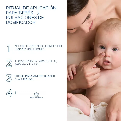 Vista 11 de Bioderma Atoderm Bálsamo intensivo, bálsamo hidratante para piel sensible seca a atópica, hidratante facial y corporal con fórmula ultra calmante