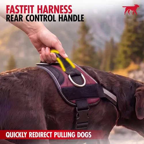 Vista 6 de Tuff Pupper Arnés de ajuste rápido para perros extra pequeños, sin tirones, sin estrangulamiento, a prueba de escapes, chaleco transpirable