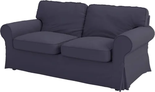 Vista 11 de Ektorp - Funda de sofá biplaza de algodón compatible con IKEA de 2 asientos Sofá biplaza Ektorp azul