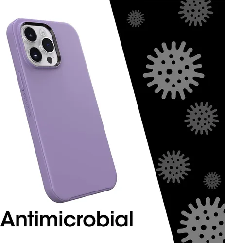 Vista 8 de OtterBox Serie Symmetry + Funda antimicrobiana con MagSafe para iPhone 14 Pro Max (solamente) - You Lilac IT (morado)