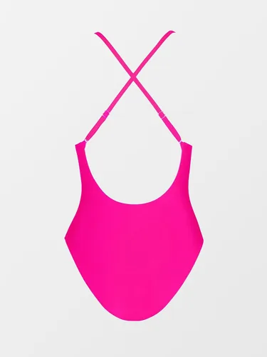 Vista 6 de CUPSHE Traje de baño de una pieza para mujer, cuello en V profundo, correa ajustable en la espalda entrecruzada