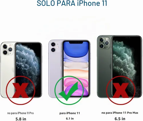Vista 7 de Nvollnoe Funda para iPhone 11 con tarjetero resistente de protección de doble capa a prueba de golpes, ranura para tarjetas oculta, funda delgada