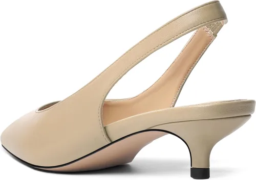 Vista 7 de Zapatos de tacón bajo para mujer, con puntera puntiaguda, sin cordones, de 1.5 pulgadas