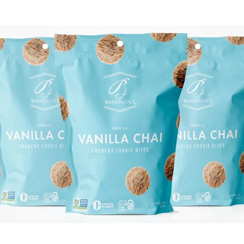 Vista 10 de Bakeology Galletas veganas - Mini galletas crujientes de chocolate sin gluten, sin lácteos, sin OMG, 0.00 oz de grasa trans, dulces de postre a base