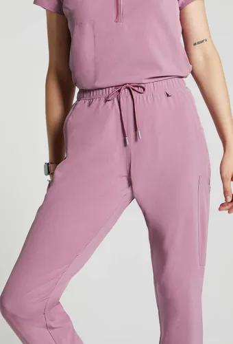 Vista 3 de Asmar Scrubs Susan - Pantalones quirúrgicos con múltiples bolsillos para mujer elásticos con cordón