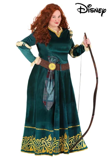 Vista 7 de Disfraz Plus Size Premium de Merida de Disney para Mujer Multicolor