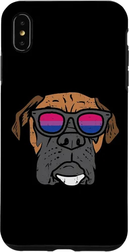 Vista 7 de Funda para iPhone 14 Boxer Dog LGBTQ Bisexual Flag Gay Pride Ally Bi Dog Lover
