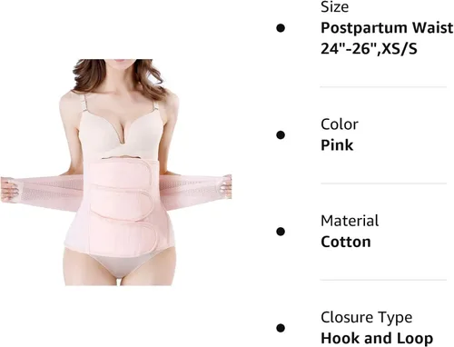 Vista 8 de Faja postparto, cinturón de recuperación de cesárea, soporte para la espalda, venda abdominal, banda para el vientre, ropa moldeadora.