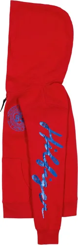 Vista 2 de Tommy Hilfiger Sudadera de forro polar con cuello redondo para niña