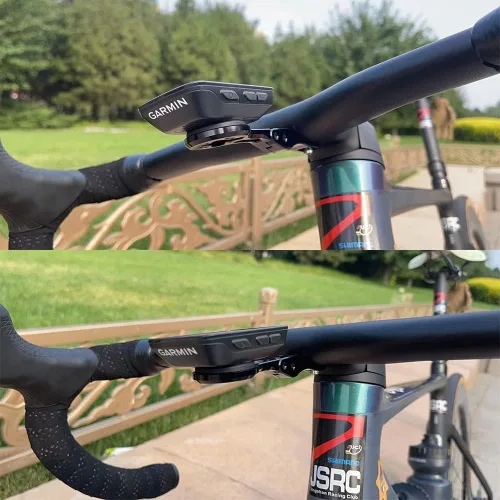 Vista 6 de Manillar de bicicleta delantero para Garmin Edge Wahoo Elemnt Bryton Rider Stages Dash Hammerhead Cams con Scott Foil Addict Syncros Creston IC SL