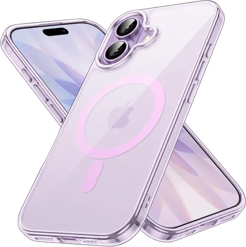Vista 10 de JETech Funda magnética para iPhone 17 de 6.3 pulgadas, compatible con MagSafe, protector de teléfono a prueba de golpes, parte trasera transparente