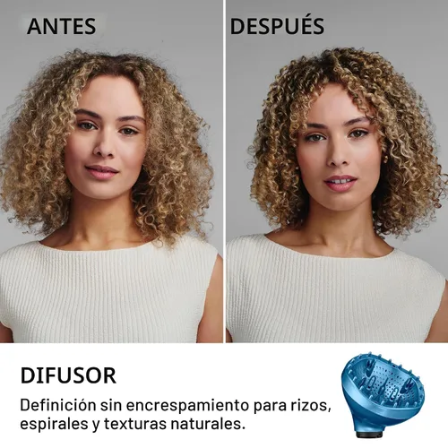 Vista 10 de BaBylissPRO StyleSwitch Ionic Multi-Styler, Air Styler y secador de pelo, cepillo de aire caliente ligero, 5 accesorios, 9 ajustes de Azul