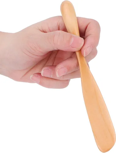 Vista 2 de Zerodis 5 cuchillos de mantequilla japoneses de madera para cocina casera con diseño de asa, adecuado para mantequilla, salsa de mostaza, mayonesa