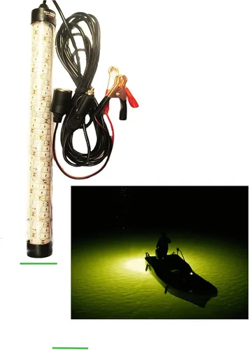 Vista 8 de Super Delux - Luz de pesca subacuática/sumergible de 13 pulgadas, 12 V, 150 LED, 5000 lúmenes, color verde