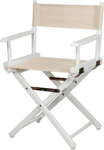 Vista 107 de Casual Home - Silla de director de 18 in, marco negro, lona negra, altura clásica Marco negro - Madera maciza