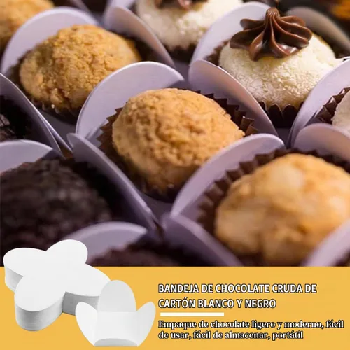 Vista 5 de 200 forros para cupcakes, envoltorios de trufas, tazas de caramelo de chocolate, forros para hornear para bodas, fiestas, cumpleaños, baby shower