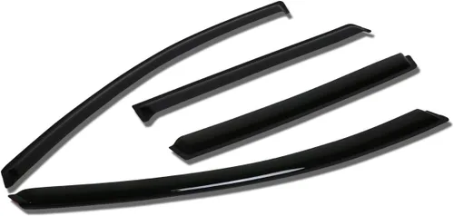 Vista 15 de Auto Dynasty 4 unidades de protector de lluvia para ventana con cinta adhesiva compatible con Mazda 3 2004-2009, acrílico
