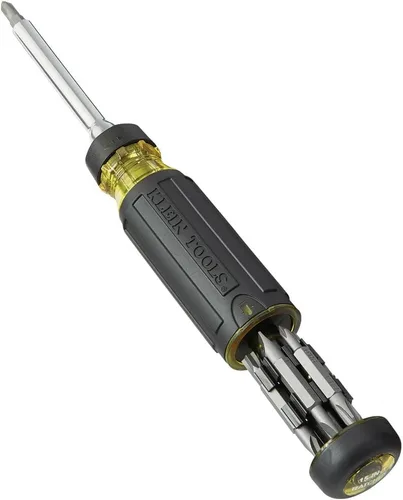 Vista 11 de Klein Tools 32305 - Destornillador de trinquete multibroca, herramienta 15 en 1 con puntas Phillips, ranuradas, cuadradas, Torx y combo