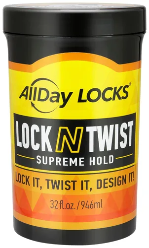 Vista 10 de AllDay Locks Lock N Twist (5 onzas) Sujeción suprema, sin encrespamiento ni descamación Gel fijador hidratante y nutritivo Con infusión de uva