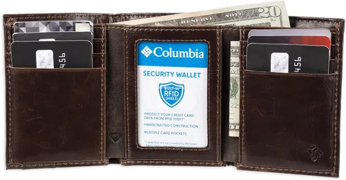 Vista 26 de Columbia Billetera triple RFID para hombre