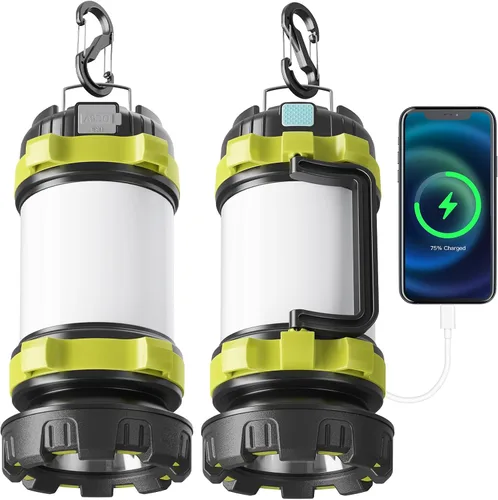 Vista 9 de Linterna de camping recargable, linterna LED AlpsWolf con capacidad de 4000, 6 modos, impermeable IPX4, linternas recargables portátiles para cortes