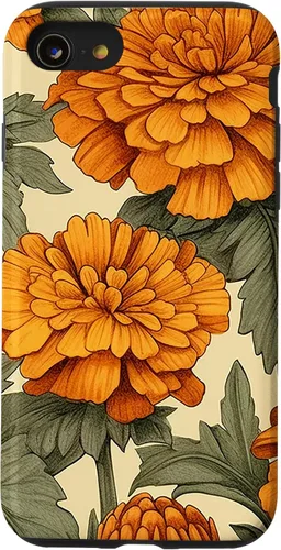 Vista 18 de Watercolor Marigold Flower Case for iPhone 16