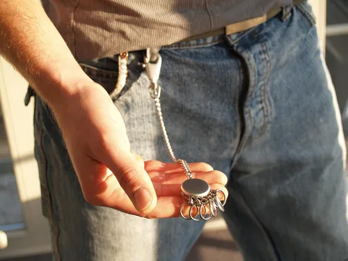 Vista 7 de Troika Llavero de cadena de patente con 6 anillos (KR1060MA)
