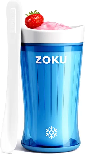 Vista 17 de Fábrica de batidos Zoku Slush y Shake Maker, color naranja, Casual, talla única , Azul
