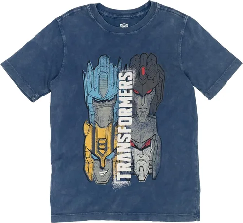 Vista 6 de Transformers Optimus Prime Bumblebee Megatron - Paquete de 2 camisetas para niños pequeños y grandes