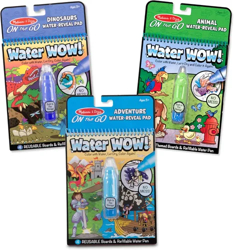 Vista 11 de Melissa & Doug Water Wow! - Paquete de almohadillas de revelación de agua, granja, safari y bajo el mar