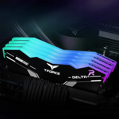Vista 7 de TEAMGROUP T-Force Delta Alpha RGB DDR5 Ram 32 GB Kit (2 x 16 GB) 5600 MHz (PC5-44800) CL40 Intel XMP 3.0 y AMD Expo Módulo de memoria de escritorio