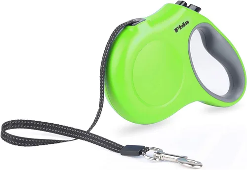 Vista 2 de Fida Correa retráctil para perro y accesorios de correa doble para perro para caminar, juego de 2 dos perros, diseño de rodillo patentado, sin
