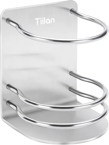 Vista 8 de Soporte para cepillo de dientes montado en la pared, soporte de almacenamiento de baño para maquinilla de afeitar, pasta de dientes, autoadhesivo