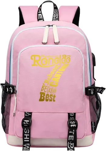 Vista 29 de Soccer Player 7 Mochila deportiva multifunción para viajes, portátil, para fanáticos del fútbol, para hombres y mujeres, negro - 2, Tamaño único