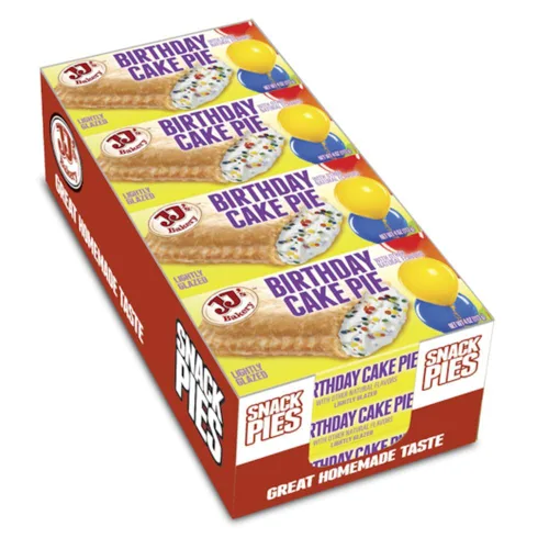 Vista 7 de JJ's Bakery Paquete variado de pastel de frutas, 4 onzas envueltas individualmente, paquete de 12