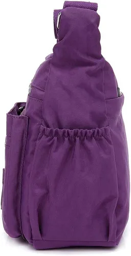 Vista 3 de MINTEGRA Bolso cruzado para mujer, bolso de hombro impermeable de nailon, bolsillo ligero