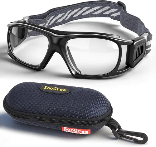 Vista 8 de SooGree Anteojos deportivos para hombres y mujeres, para baloncesto, fútbol, deportes, antiniebla, choque, colisión, gafas de uso