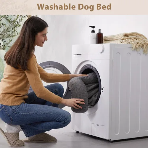 Vista 5 de RRPETHOME Camas lavables para perros de gran tamaño, camas ortopédicas extra grandes para perros con funda extraíble, cama impermeable para mascotas