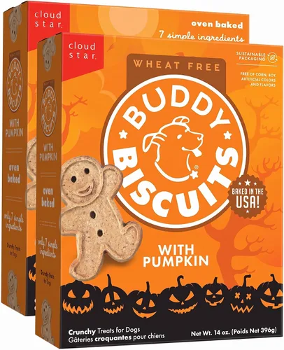 Vista 12 de Buddy Biscuits Golosinas crujientes sin trigo para perros, Halloween
