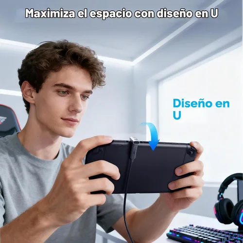 Vista 7 de Cable Matters Paquete de 2 adaptadores USB C en forma de U de 40 Gbps
