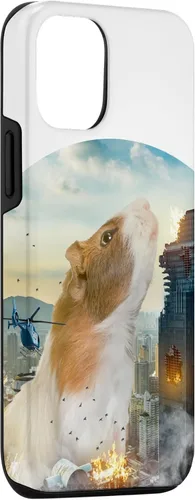 Vista 3 de iPhone 15 Divertido y lindo conejillo de indias es salvaje en el caso de Navidad