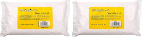 Vista 9 de Falling in Art 1 lb (0,45 kg) Yeso de París en Polvo - Kit de Polvo para Moldes de Mano, Cemento de Yeso, Polvo de Yeso para Cerámica y Cerámica