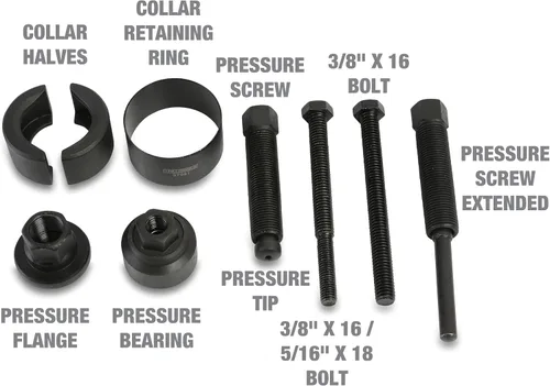 Vista 5 de OEMTOOLS Kit de extractor e instalador de polea de dirección asistida, remueve e instala poleas de bomba de dirección asistida en la mayoría