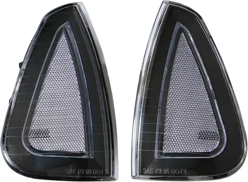 Vista 9 de Conjunto de luz de esquina de señal de giro lateral con bombillas compatible con Dodge Charger 2005 2006 2007 2008 2009 2010 sustituye a CH2550124