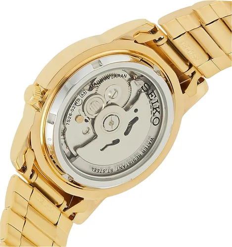 Vista 2 de Seiko Seiko 5 reloj automático de los hombres de esfera negra SNKK40J1