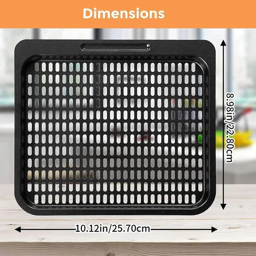 Vista 2 de GCQ Bandeja de cocina para freidora de aire Instant Vortex Plus10 cuartos de galón Chefman de 12 cuartos de galón 5 en 1, repuesto antiadherente