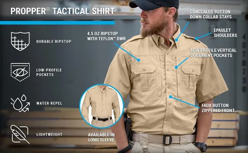 Vista 3 de Propper - Camisa táctica de manga corta para hombre